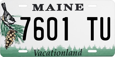 ME license plate 7601TU
