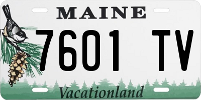 ME license plate 7601TV