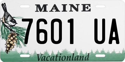 ME license plate 7601UA