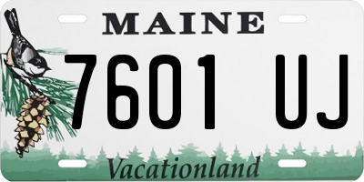 ME license plate 7601UJ