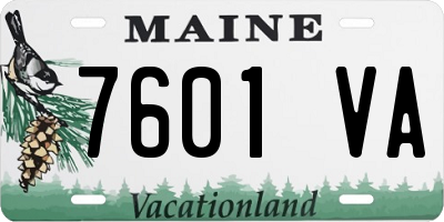 ME license plate 7601VA