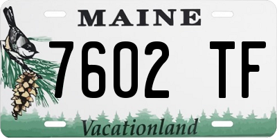 ME license plate 7602TF