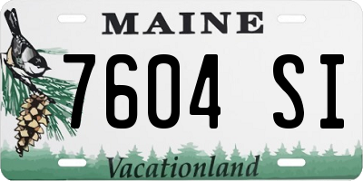 ME license plate 7604SI