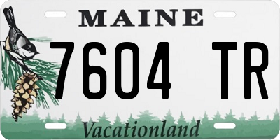 ME license plate 7604TR
