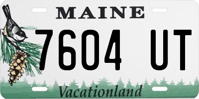 ME license plate 7604UT