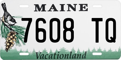 ME license plate 7608TQ