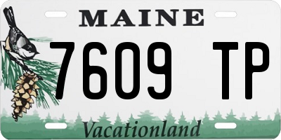 ME license plate 7609TP