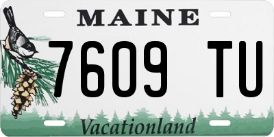 ME license plate 7609TU