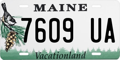 ME license plate 7609UA