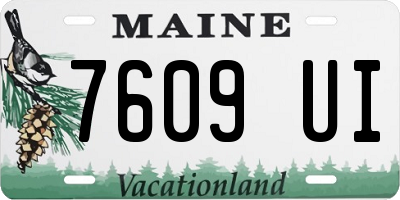ME license plate 7609UI