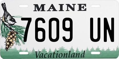 ME license plate 7609UN