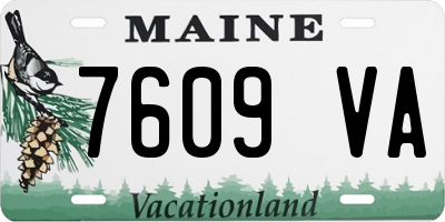 ME license plate 7609VA