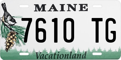 ME license plate 7610TG