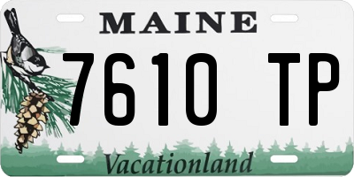 ME license plate 7610TP