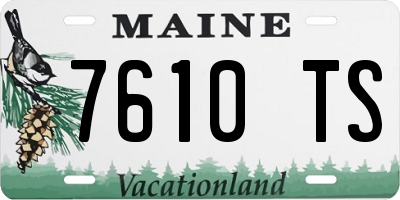 ME license plate 7610TS