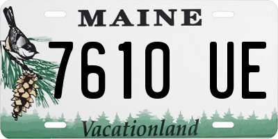 ME license plate 7610UE