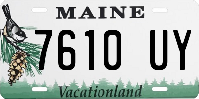 ME license plate 7610UY