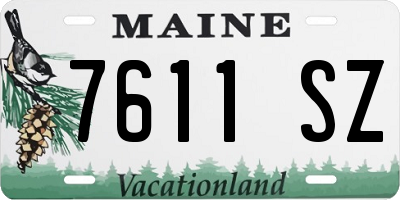 ME license plate 7611SZ