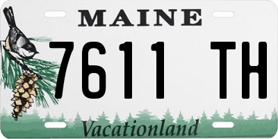 ME license plate 7611TH