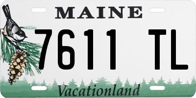 ME license plate 7611TL
