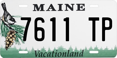 ME license plate 7611TP