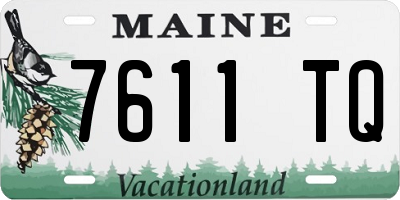ME license plate 7611TQ