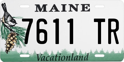 ME license plate 7611TR