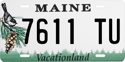 ME license plate 7611TU