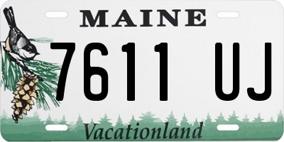 ME license plate 7611UJ