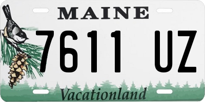ME license plate 7611UZ