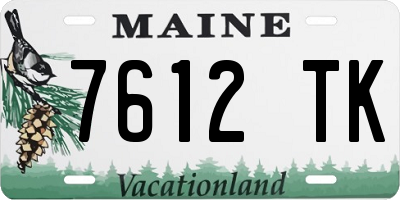 ME license plate 7612TK