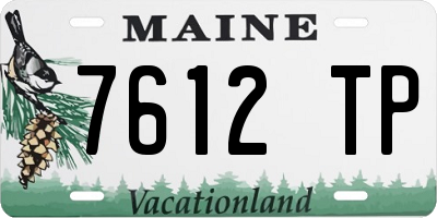 ME license plate 7612TP