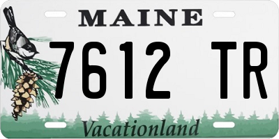 ME license plate 7612TR