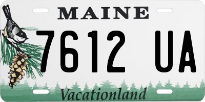 ME license plate 7612UA