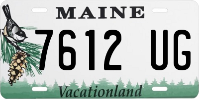 ME license plate 7612UG