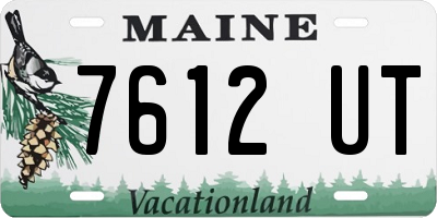 ME license plate 7612UT