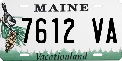 ME license plate 7612VA