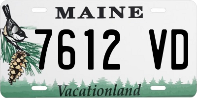 ME license plate 7612VD
