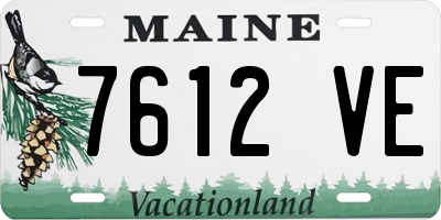 ME license plate 7612VE