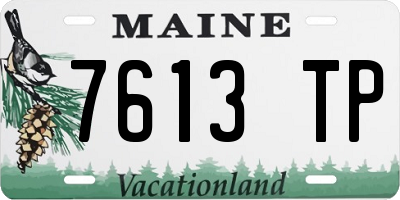 ME license plate 7613TP