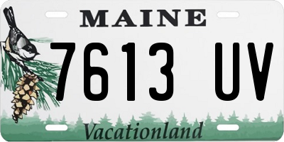 ME license plate 7613UV