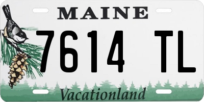 ME license plate 7614TL