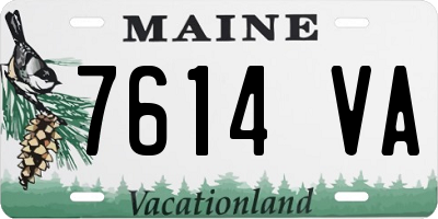 ME license plate 7614VA
