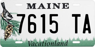 ME license plate 7615TA