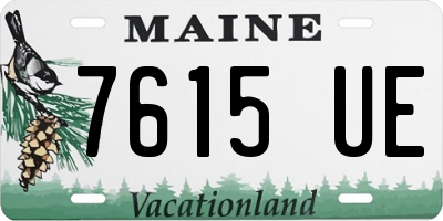 ME license plate 7615UE