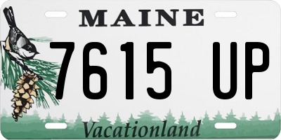 ME license plate 7615UP