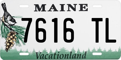 ME license plate 7616TL