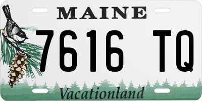 ME license plate 7616TQ