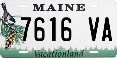 ME license plate 7616VA