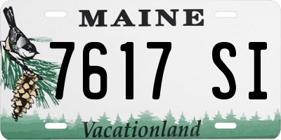 ME license plate 7617SI